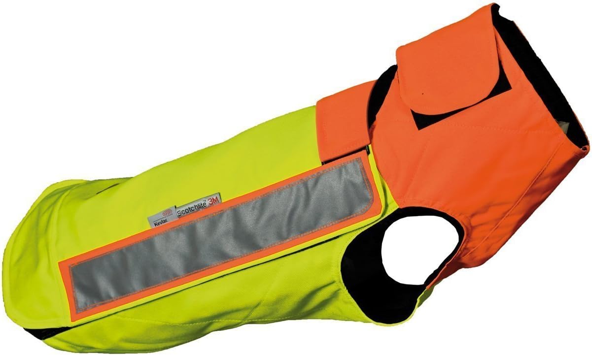 HUBERTUS Gilet de protection pour chien avec Kevlar Taille XXL Orange Polyester XXL Protection contre les attaques de sangliers
