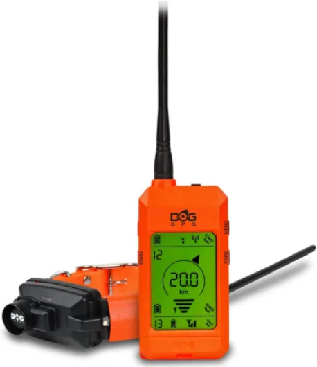 DogTrace GPS X30B Localisateur de chasse pour chien jusqu'à 13 chiens avec sac Orange