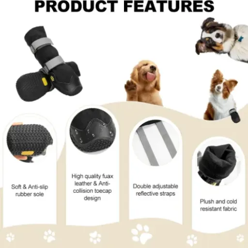 Test OHCOZZY Bottines Chien XL : pratiques pour protéger une patte blessée, mais pas faites pour l’extrême