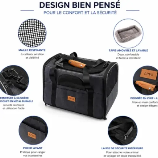 Test Sac Transport Chat Chien LPVS : un sac pratique pour les petits trajets (et correct pour l’avion)