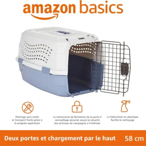 Test Amazon Basics Niche 2 portes 58 cm : la caisse de transport simple qui fait le job