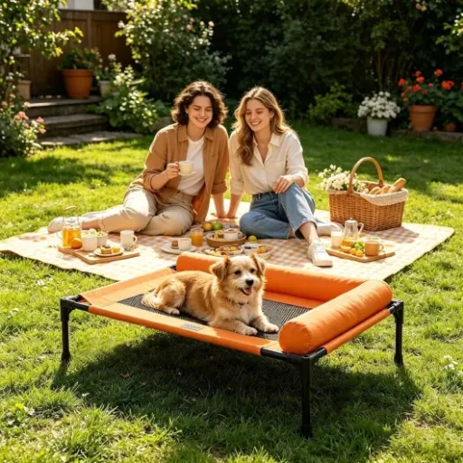 Test Lit De Camping Pour Chien Wunuii : le couchage surélevé pas cher pour dépanner en intérieur comme en extérieur