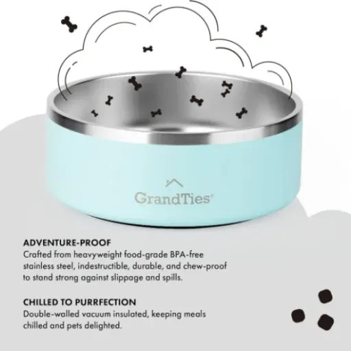 Test GrandTies Gamelle pour chien 1,2 L : la gamelle isotherme qui garde l'eau fraîche (mais pas magique non plus)