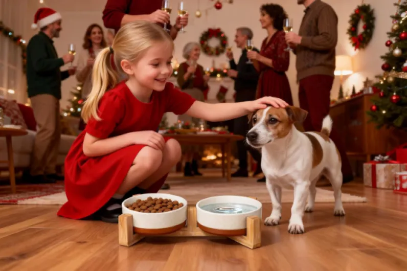 Gamelles pour chien en céramique avec support antidérapant pour chien et chat, bols à nourriture et à eau (S-1,5 tasses) 2 pièces avec support 480 ml