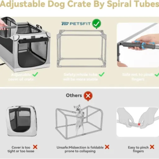 Test Petsfit Cage pour Chien XL : la niche souple qui fait le job pour la maison et la voiture