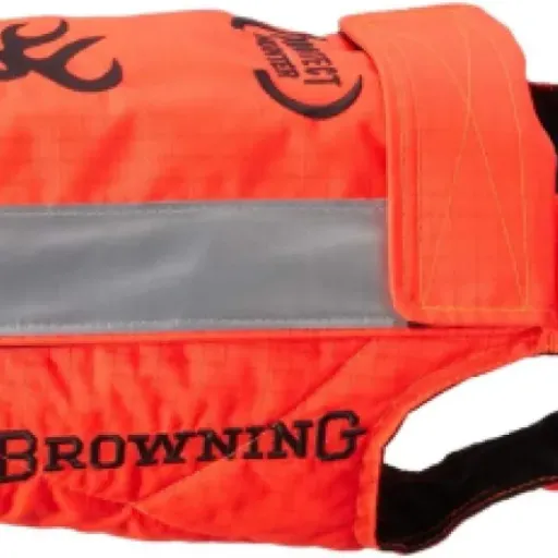 Test Browning Dog Vest Protect Hunter Orange T60 : un gilet de protection sérieux pour gros chiens de chasse