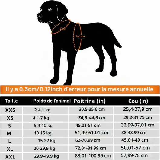 Truelove Gilet rafraichissant pour Chien Gilet Rafraîchissant Harnais Veste pour Chien avec Fermeture Éclair Ajustable pour la Chasse, l'Entraînement et Le Camping XXS(Lot de 1) Orange