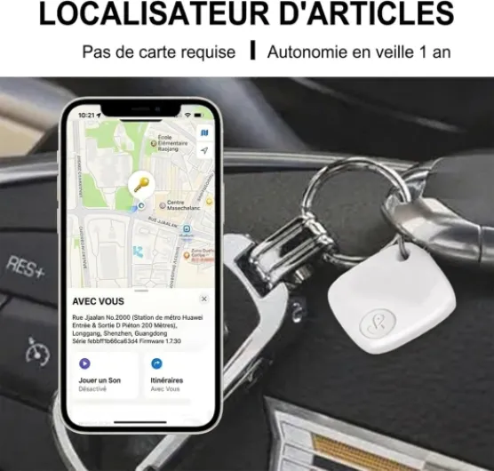 Itagpro Traceur GPS Itagpro Suivi en Temps Réel Recherche Bidirectionnelle Compatible avec Plusieurs Appareils pour Usage Quotidien (1 Pack)