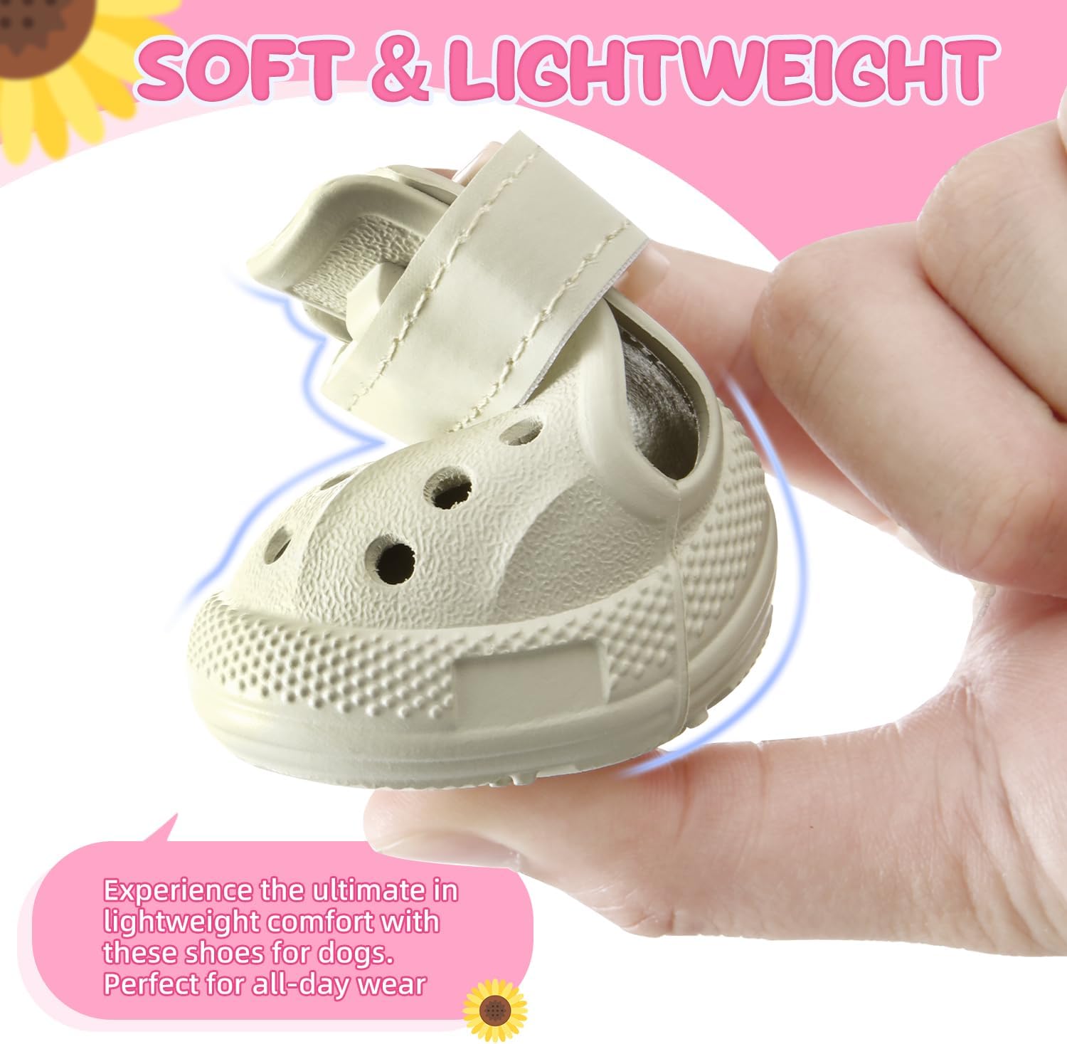 Chaussures pour Chiens pour pavé Chaud, Sandales pour Chiens Respirantes antidérapantes avec Bandes réfléchissantes, faciles à Mettre et à enlever, faciles à Nettoyer Blanc Taille 10 Largeur 7.5CM
